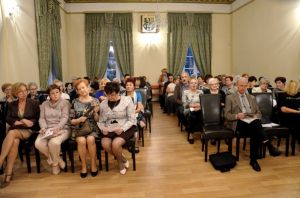 Audience before the concert - 1266th Liszt Evening, District Office in Trzebnica, 17th October 2017. Photo by Waldemar Marzec.